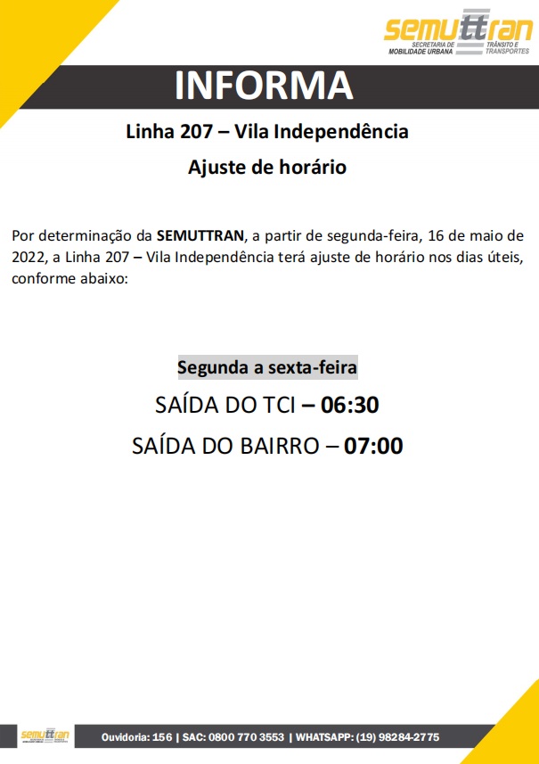 Semuttran - Secretaria Municipal de Trânsito e Transporte