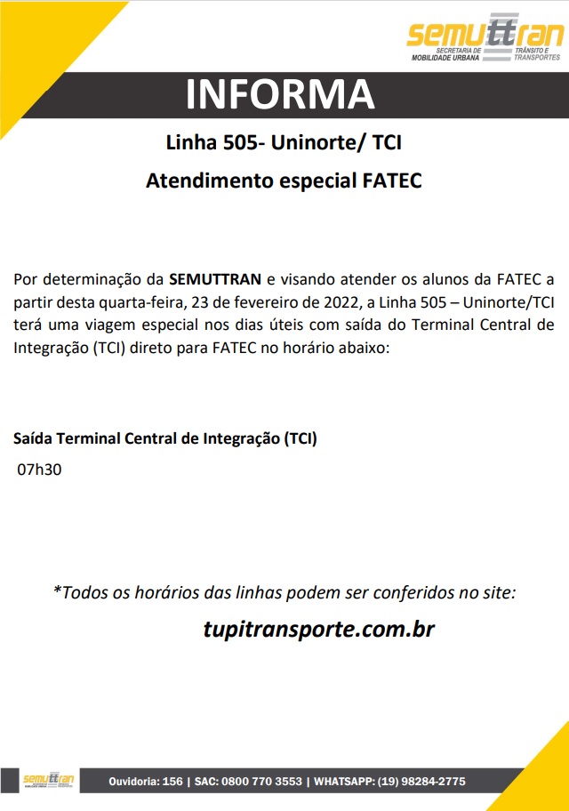 Semuttran - Secretaria Municipal de Trânsito e Transporte