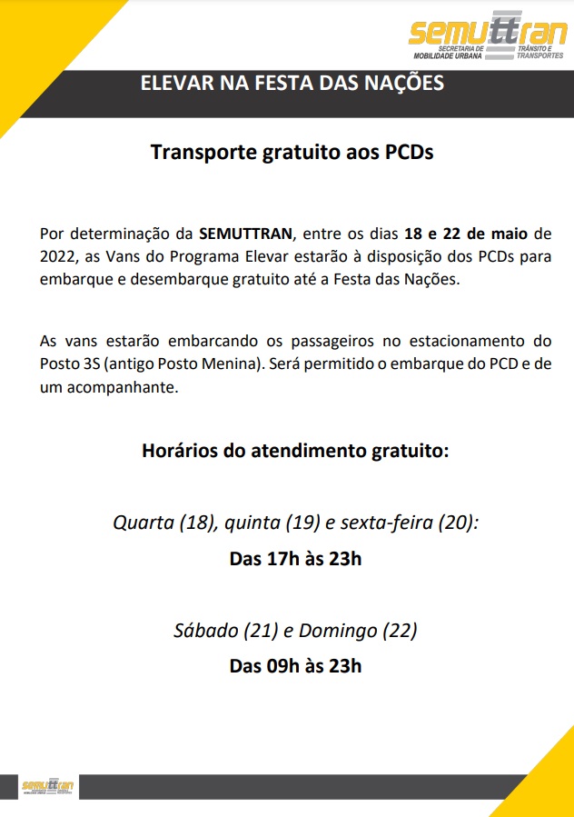 Semuttran - Secretaria Municipal de Trânsito e Transporte