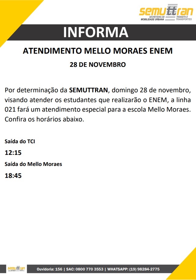 Semuttran - Secretaria Municipal de Trânsito e Transporte